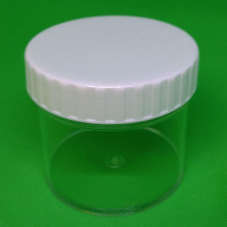 100ml Plastic Container With White Screw Top Free P&P Etsy