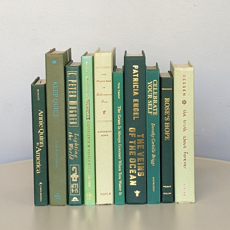 Books by the Foot Books for Staging Decorative Shelf of Etsy