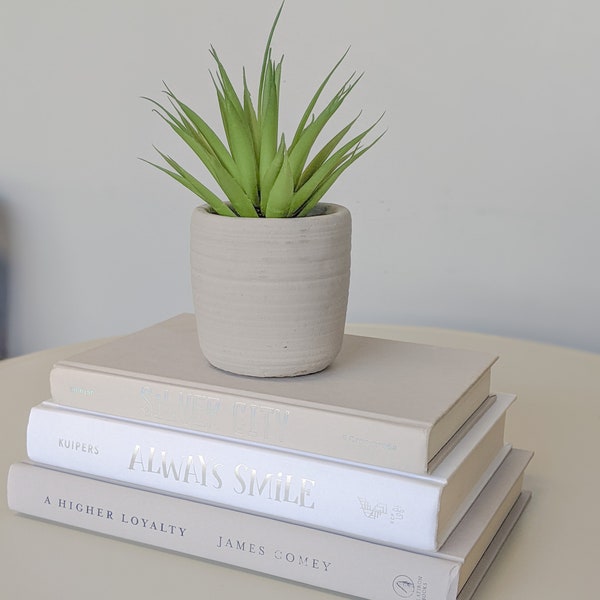 White and Grey Books, White & Gray Books,  Gray Books, Modern Books, Decorative Books, Book Décor, Wedding Decor,Home Decor,Book Centerpiece