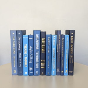 Blue Books by the Foot, Blue Books, Blue Book Set, Modern Books, Decorative Books, Book Décor, Wedding Decor, Home Decor, Centerpiece