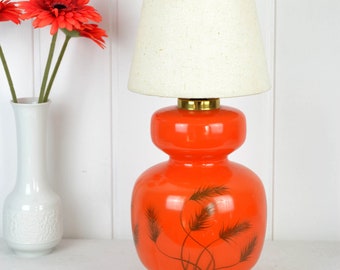 Vintage table lamp, space age lamp, floor lamp, design, pop art, 60s, 70s, brocante, living room, bubble orange glass