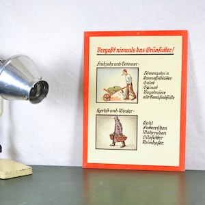 alte Lehrtafel zur Geflügelzucht 20er 30er Schultafel Image Wandtafel Vintage Design Schulkarte Lehrmittel poultry Huhn chicken Deko