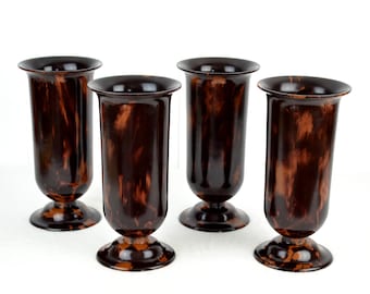 1 of 3 rare Bakelite XXL Vases Art Deco 20s 30s Brown Marbled Marble Brocante Flower Vase Vintage Design Collector