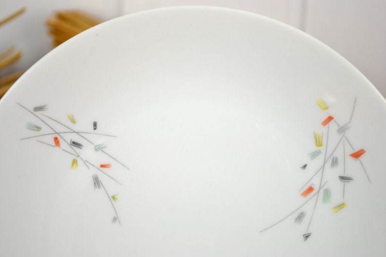 6 Hutschenreuther Plate 50s 60s Design Kitchen Country House mid century Brocante coffee plate coffee plate breakfast plate cake cake cake