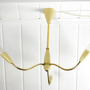 Rocket Lamp 50s 60s ceiling light mid century design ceiling lamp light vintage design kidney table era Spider Lamp