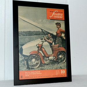 Kreidler Florett Moped - Motorrad, geprägtes Retro Blechschild