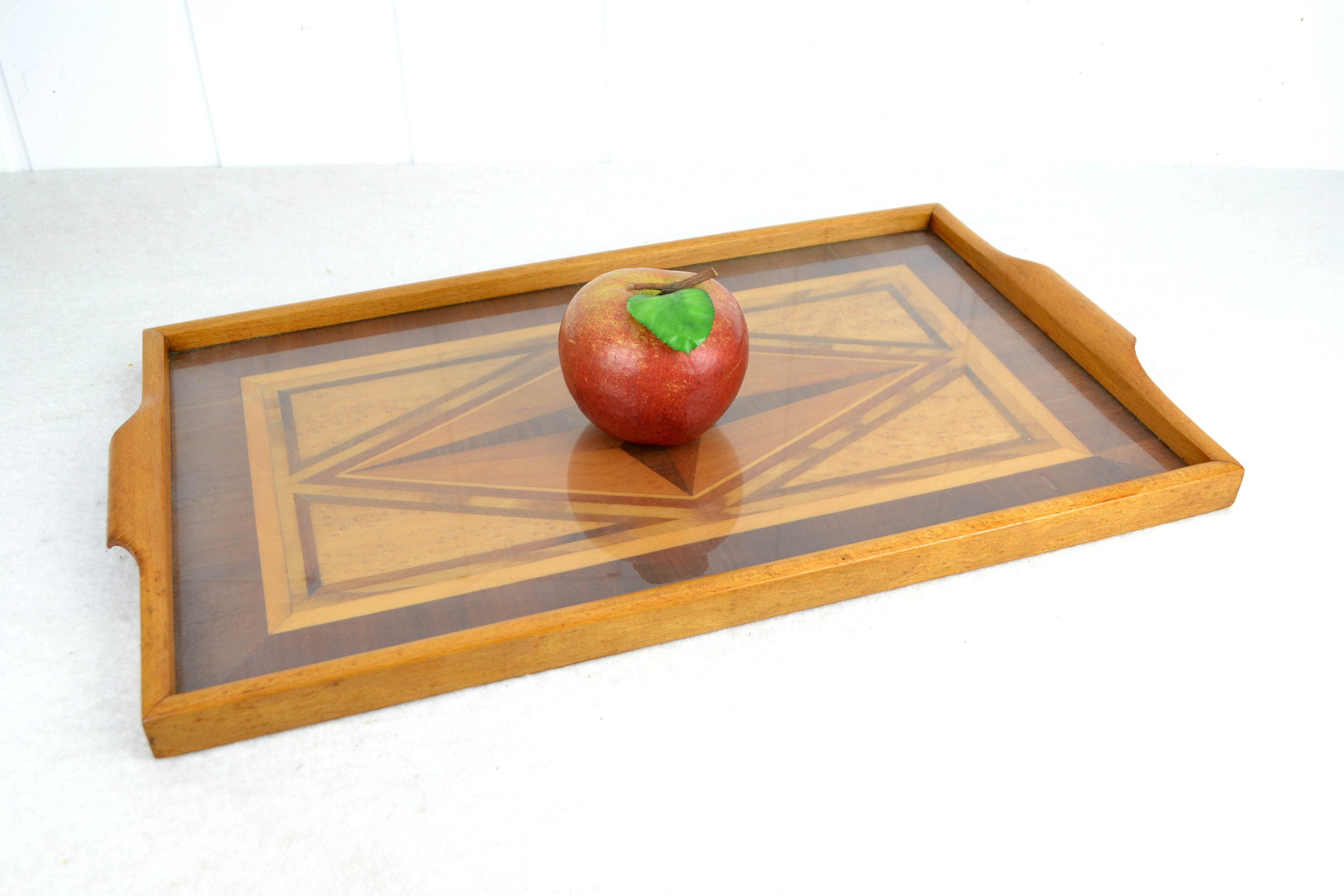Table basse carrée L.100 cm bois de teck plateau verre trempé - TEKKU