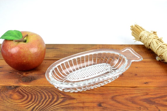 Apple Grater Garlic Grater 40s 50s East Glass Pressed Glass 