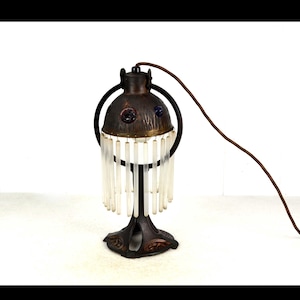 rare Art Nouveau table lamp 1900 1910 Art Nouveau lamp vintage lamp design table lamp light glass rods antique rarity 20s