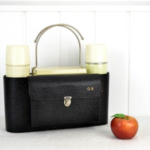 Alfi Doublette picnic set vintage 50s 60s vintage thermos leather backrest Porsche car VW Bulli Caprio