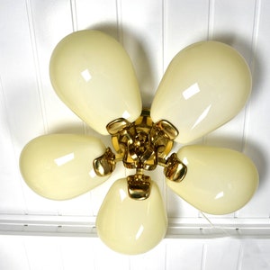 Art Deco ceiling light brass 20s 30s ceiling lamp glass lamp light vintage design