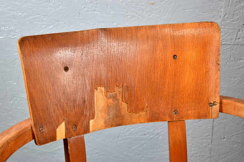 Ama Elastik factory chair DRGM 1930s German architect's chair industrial design chair factory vintage office chair desk chair image 3