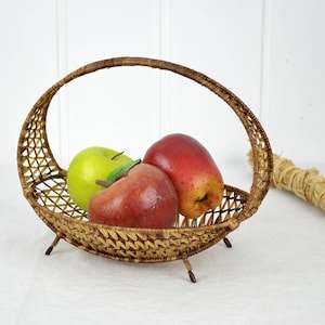 Fruit basket fruit bowl 50s mid century vintage design rockabilly fruit basket bowl storage metal basket 60s basket