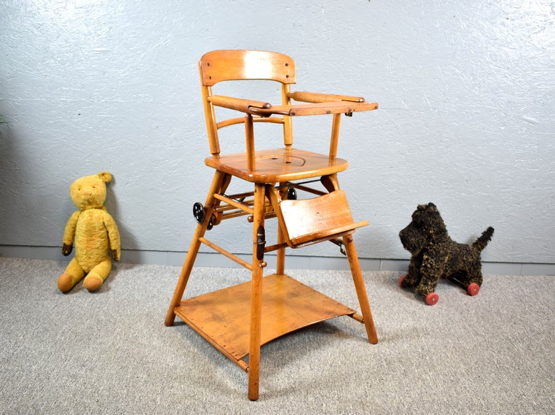 Naether Children's High Chair Play Chair Around 1920 With Etsy