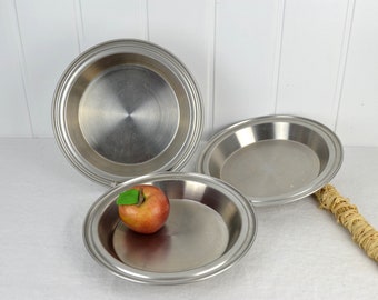 Baking Pan West Bend Bakeware 9 Inches USA Stainless Steel Stainless steel 50s mid century streamline baking cake pan casserole dish salad master