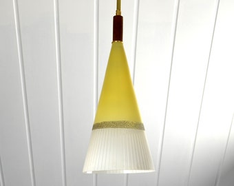 Glass bag lamp 50s 60s ceiling light mid century design rockabilly ceiling lamp light vintage design kidney table era