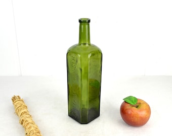 old rescue spray water 1 liter vintage 20s 30s embossing scaling rescue spray water decoration brocante country house bottle vase