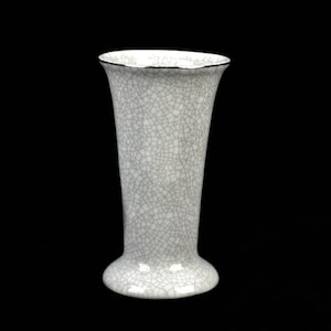 Krakelee Vase Porcelain Design Flower Vase VEB Porzellanwerk Lichte Porcelain Vase Vintage Brocante 50s 60s mid century