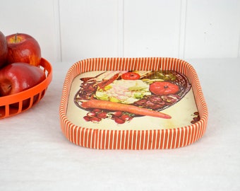 50s 60s Vintage Design Mid-Century Rockabilly Serving Tray, Decoration, Bar Decor, Brocade, Retro, Nostalgic, Modern