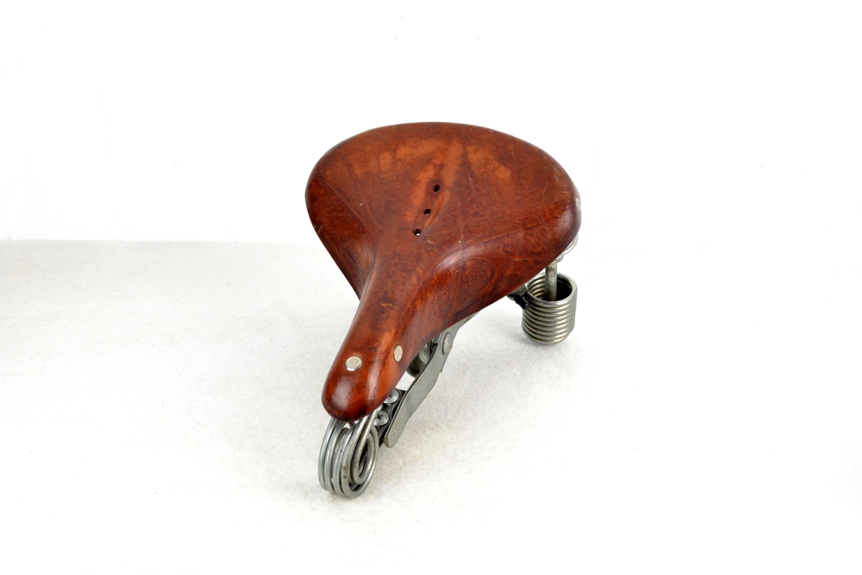 Primus Leather Bicycle Saddle Lepper Made in Holland Vintage