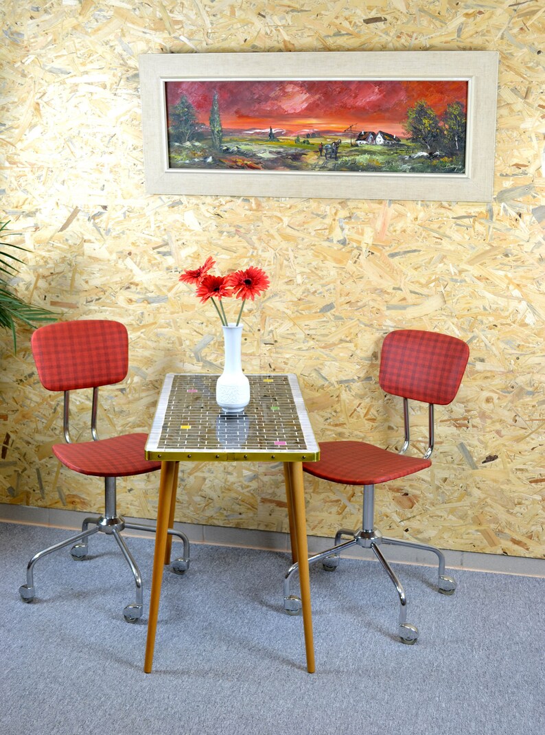 Office Chair 50s 60s Mid Century Rockabilly Office Office Etsy