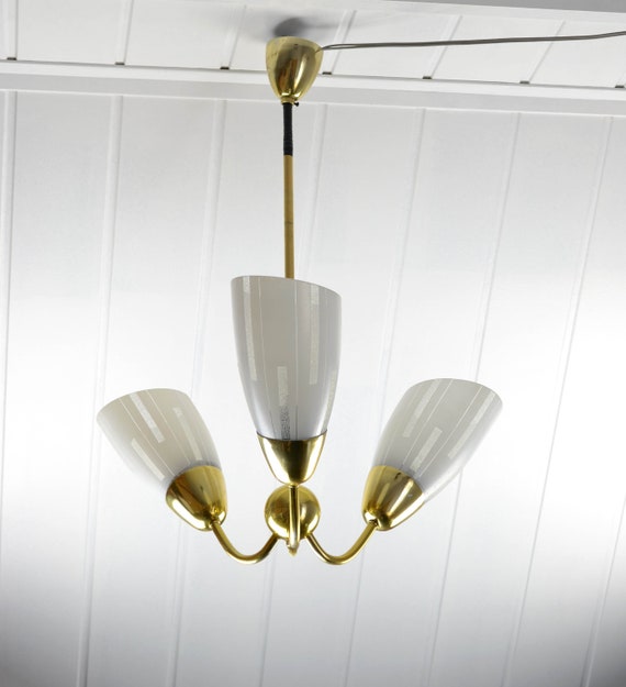 Tle Lamp Mid Century Design Light Light 50s 60s Lamp Ceiling Etsy