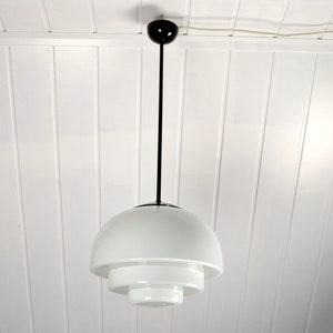 Mithras ceiling lamp 30s Art Deco August Walther & Söhne opal glass lamp vintage ceiling lamp industrial design