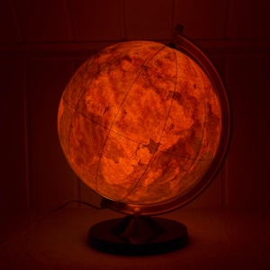 Räths Illuminated Political Globe Earth Globe Bakelite Vintage Design Decoration World 60s Räthgloben DDR World Globe Brocante