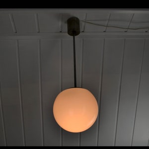 Art Deco ceiling light ball light ceiling lamp 30s 40s pendant light glass lamp light vintage design Bauhaus opal glass