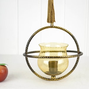 Ceiling lamp mid century design light 50s 60s lamp german chandelier Vintage Brocante Rockabilly brass