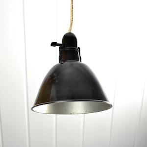 Bakelite ceiling light black Art Deco factory ceiling lamp 30s 40s 50s pendant light lamp light vintage design