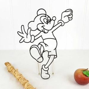 Topolino murale figura da parete anni '50 metà secolo raro rarità Walt Disney Francoforte brevetto di design design vintage silhouette decorazione