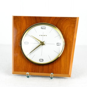 AWA wall clock 50s 60s clockwork defect clock mid century brocante vintage design retro
