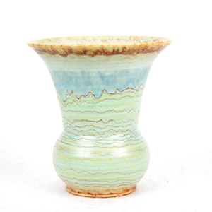 Art Deco Vase Carstens Uffrecht & Co. Haldensleben Ceramics 1930s Ceramic Vase Vintage Design Pottery Flower Vase Flowers Wave Decor Collector