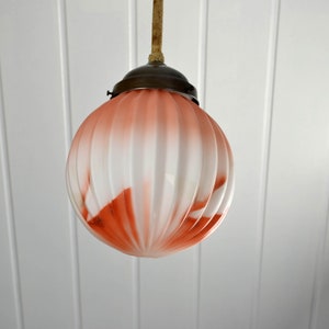 Ceiling lamp Art Deco Bubble Glass Glass shade Country House Vintage 30s Lamp Light Ceiling light Brocante Bauhaus Design