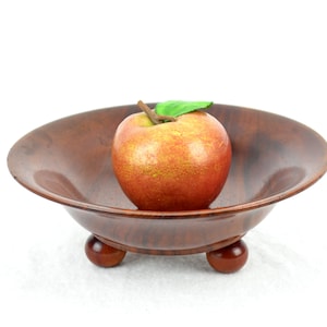 Ciotola Art Déco ciotola in legno anni '20 e '30 ciotola da portata ciotola da frutta decorazione vintage rarità nostalgia retrò brocante ciotola dado frutta