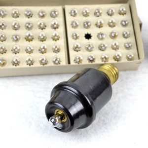 Bakelieten noodverlichting fitting E27 tot E10 lamp met 50 lampen rustieke lamp