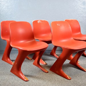 1 de 2 DDR Z-chair Ernst Moeckel Design Cadeira de Jardim Vintage VEB Cadeira de Jardim Variopur Canguru Retro Space Age Pop Art Pur Horn Classic