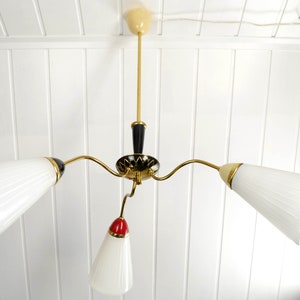 Bag lamp mid century Spider Lamp design light 50s 60s lamp ceiling lamp German Vintage Brocante Rockabilly