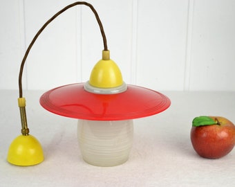 Deckenlampe Rockabilly Laterne 50er 60er Design Lampe Leuchte mid century Vintage Nierentisch Ära Brocante Deckenleuchte chandelier