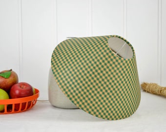 Lampshade for table lamps green checkered papel cardboard E27 socket shade lamp table lamp natural shabby