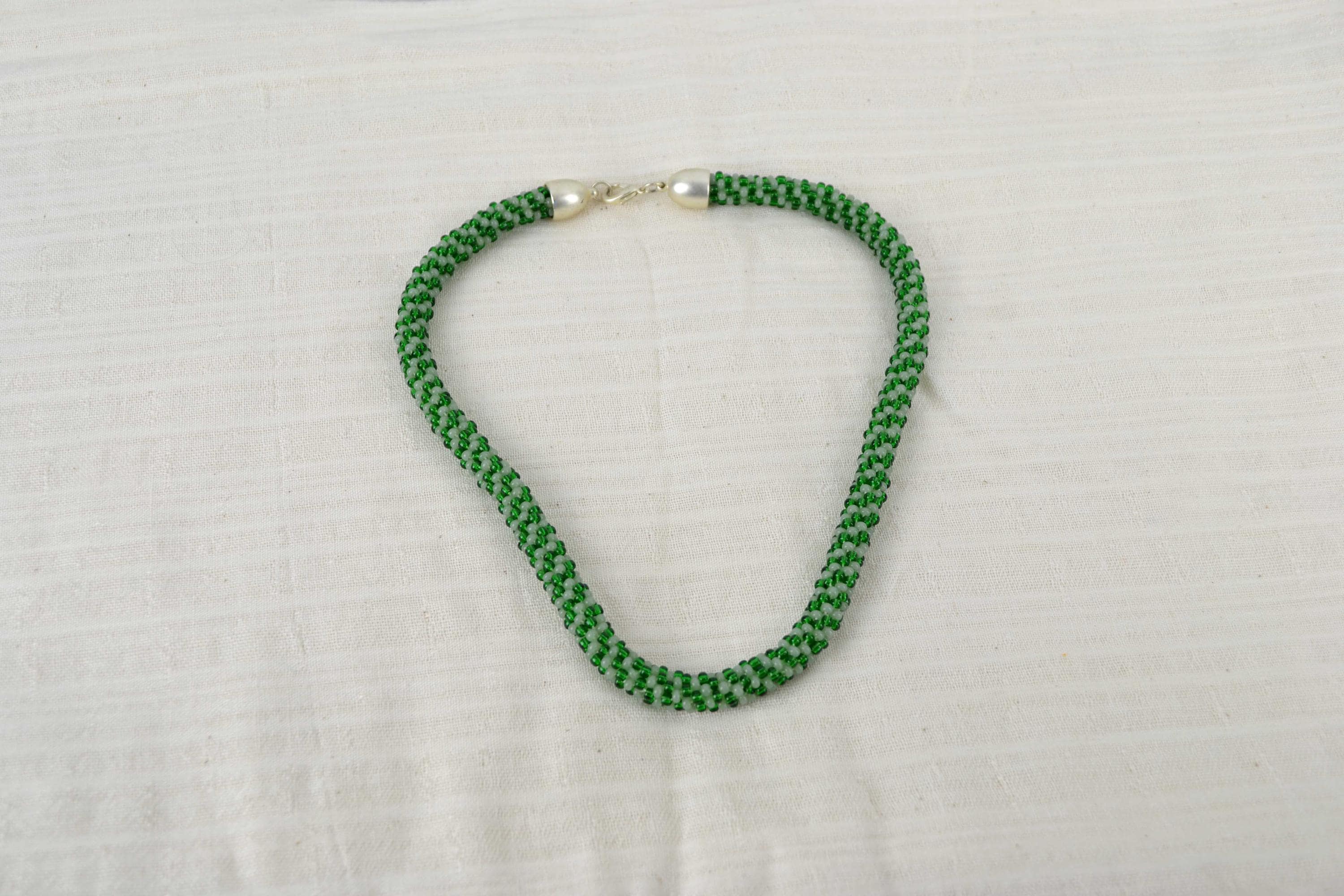 Collier Fantaisie Vintage Années 70 Perles De Verre Multicolore - Pour Les Fêtes !