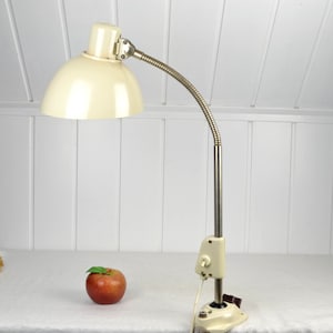 DDR gooseneck table lamp clamp lamp work light industrial design lamp light workshop lamp vintage workshop 60s desk lamp