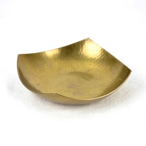 Alfred Schäfter Messing Schale Bauhaus Metallwerkstatt Kerzenständer Hammerschlag getrieben Kerzen Vintage Design Kerzenleuchter