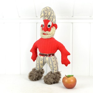 GDR plush toy in the style of a smurf cult design 70s 80s cuddly toy vintage retro toy rare decoration animal