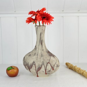 Ceramic vase 60s 70s fat lava ceramic vase studio ceramics vintage design flower vase flowers pottery mid century modern collector