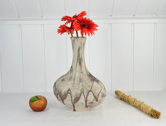Ceramic Vase 60s 70s Fat Lava Ceramic Vase Studio Ceramics Vintage 