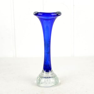 Glass vase Bo Borgstrom for Aseda Sweden vase cased glass 70s mouth-blown glass mid century Scandinavian Brocante