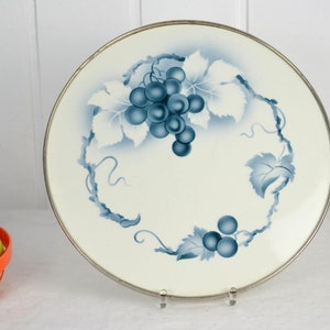 Assiette à gâteau spray décoration Art Déco assiette à gâteau assiette à pizza design de gâteau en céramique milieu du siècle Poterie années 30 50