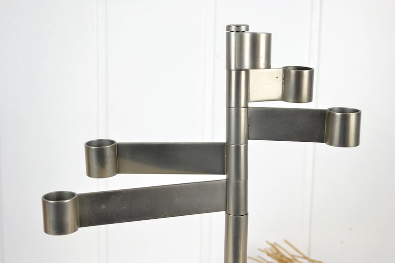 Design candlestick stainless steel candlestick candle holder 60s 70s chandelier candle holder candlestick space mid century space tulip foot